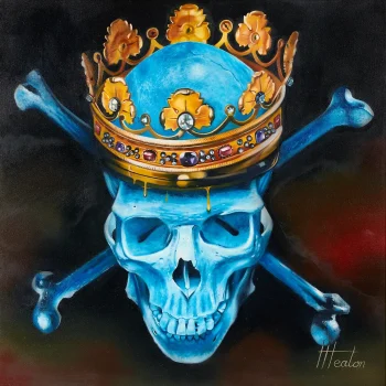 Skull Crown print